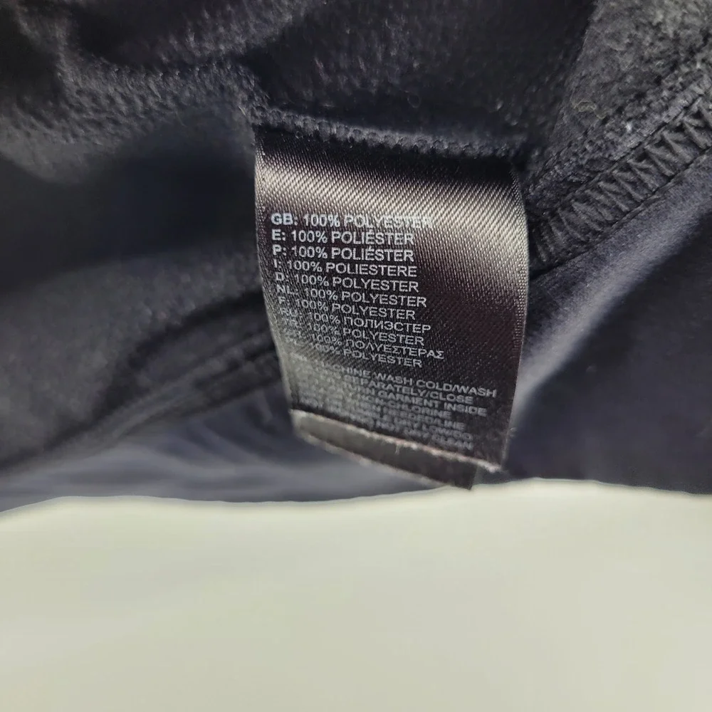 The North Face Mountain Athletics Mens Medium Black Zip Fleece Hoodie Jacket‎